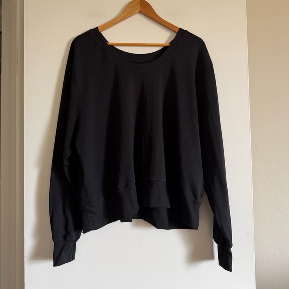 Nike Black Therma-Fit Running Crewneck Scoop Back Sweatshirt size XXL EUC - Picture 4 of 6